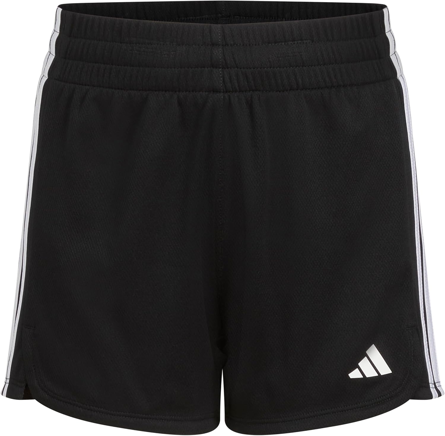 Adidas Girls’ 3-Stripes Mesh Shorts