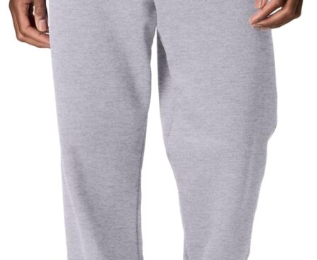 Hanes Men’s Ecosmart Best Sweatpants, Athletic Lounge Pants with C”ed Cuffs
