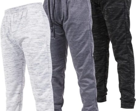 Ultra Performance 3 Pack Mens Joggers Mens Athletic Sweatpants with Pockets for Men, Small – 3X