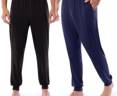 Fruit of The Loom Mens 360 Stretch 2-Pack Jogger Pajama Sleep Pant