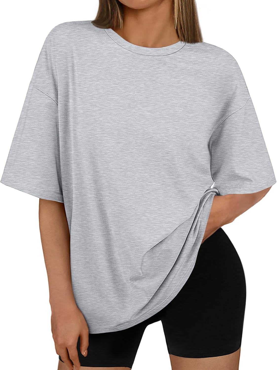 AUTOMET Womens Oversized T Shirts Workout Plus Size Short Sleeve Tops Casual Loose Basic Tees Summer Trendy Outfits 2025