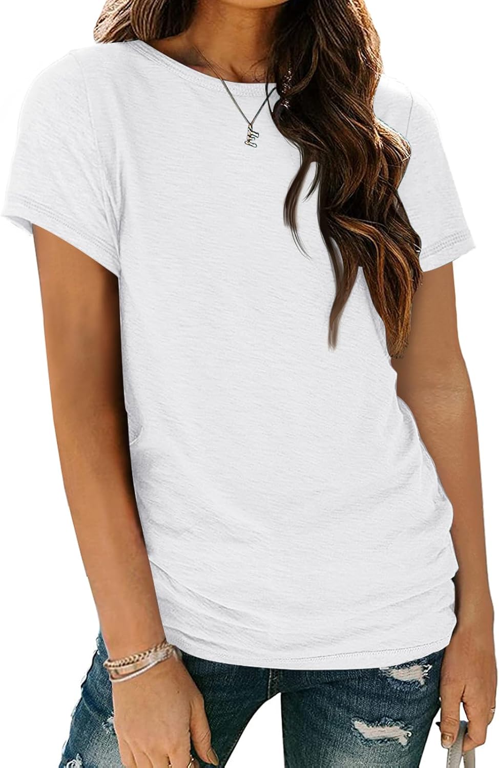 AUTOMET Womens Tops Shorts Sleeve Shirts for Summer Spring Beach Vacation Plus Size Oversized Tshirts for Teen Girls 2025