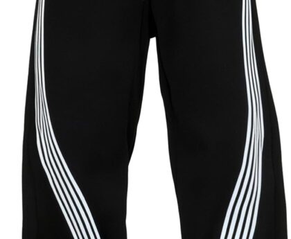 GORGLITTER Men’s Baggy Wide Leg Sweatpants Y2K Striped Side Drawstring Waist Barrel Track Pants with Pockets