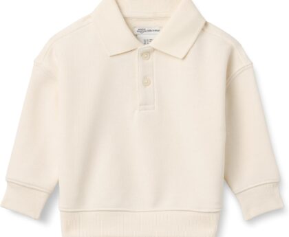 Amazon Essentials x Sofia Grainge Babies, Toddlers, and Boys’ French Terry Polo Sweatshirt