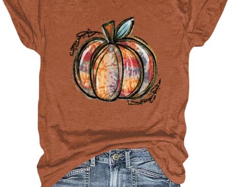 Womens Vintage Flowers V Neck Shirt Boho Floral Wildflowers Graphic Tee Casual Short Sleeve T Shirt