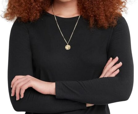 Hanes Womens Originals Long Sleeve Cotton T-Shirt, Lightweight Crewneck Tee, Modern Fit