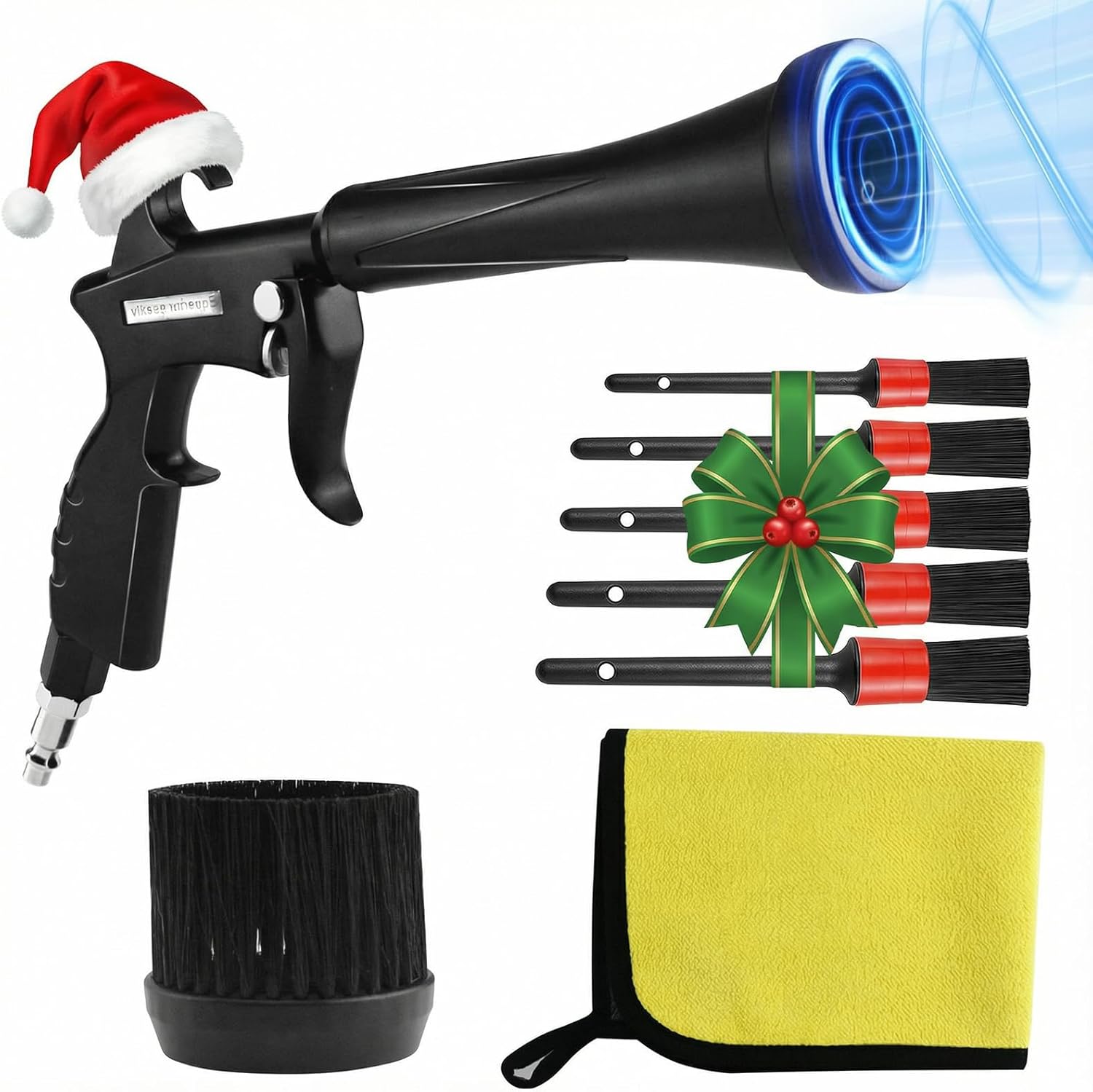HANDY Tornado Air Cleaning Gun with Rubber Guard and Brass Adjustable Air Flow Nozzle Air Gun for Compressor Pneumatic Tool for Dust Cleaning Car Detailing