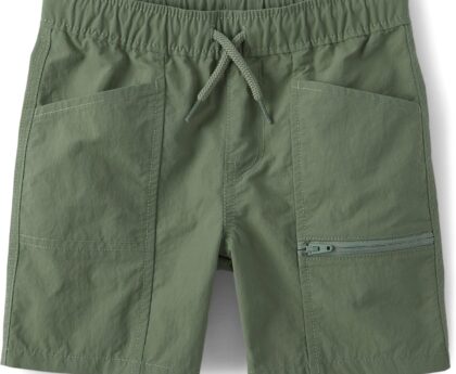The Children’s Place Boys Quick Dry Pull on Cargo Shorts 5.5″
