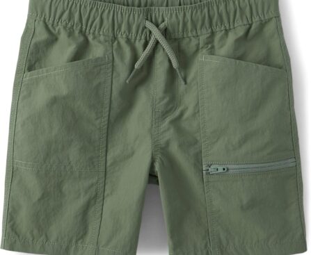 The Children’s Place Boys Quick Dry Pull on Cargo Shorts 5.5″