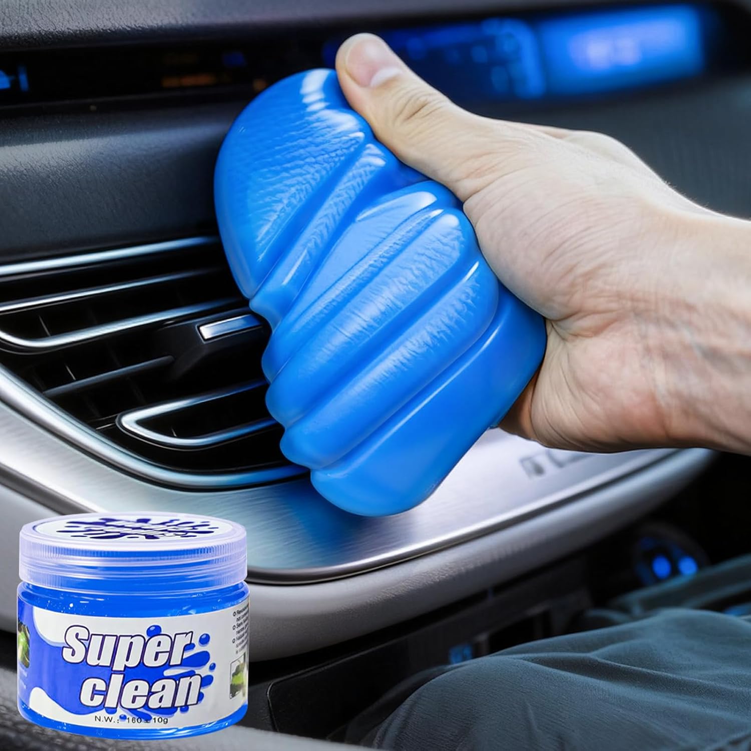 Car Cleaning Gel Car Clean Detailing Putty, Universal Car Interior Cleaner Slime, Car Putty Auto Detailing Tools Accessories, Dust Remover Perfect Cleaning Kit Supplies, Gifts for Men Women-5.6oz