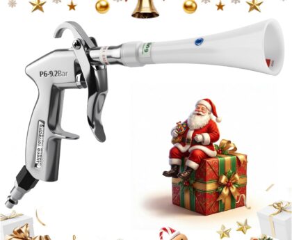 Tornado Dry Cleaning Gun with Brass Adjustable Air Flow Nozzle,Air Blower Gun Quickly Blasts Dirt and Dust from Surface Works with Air Compressor