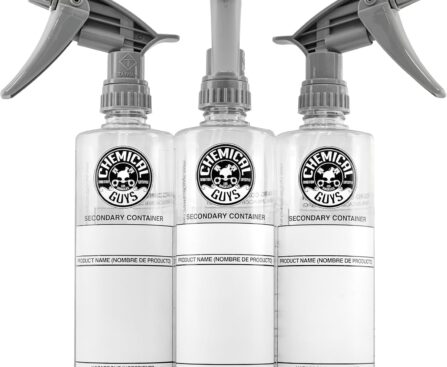 Chemical Guys ACC138 Secondary Container Dilution Bottle with Heavy Duty Sprayer, 16 oz, 3 Pack