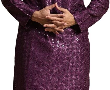 Pro-Ethic Style Developer Mens Indian Traditional Cotton Kurta Sets, Men Kurta Set Indian Wedding Dress (A-117)