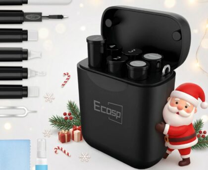 Cleaner Kit for AirPod, Multi-Tool iPhone Cleaning Kit, Cell Phone Cleaning Repair & Recovery iPhone and iPad (Type C) Charging Port, Lightning Cables, and Connectors, Easy to Store and Carry Design