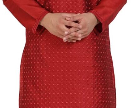 SKAVIJ Men’s Tunic Kurta Pyjama Set Party Wear Ethnic Dress Suit