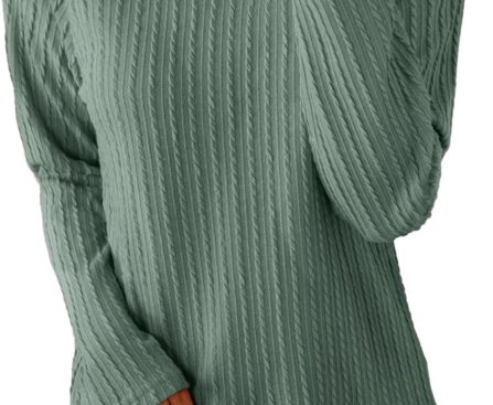 Dokotoo Womens Tops Long Sleeve Lightweight Shirts 2025 Fall Fashion Clothing Trendy Tops Crewneck Knit Basic Tee