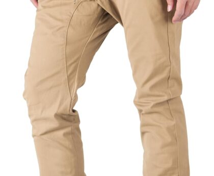 ITALYMORN Khaki Chino Joggers for Men Twill Stretch Casual Pants with Pockets