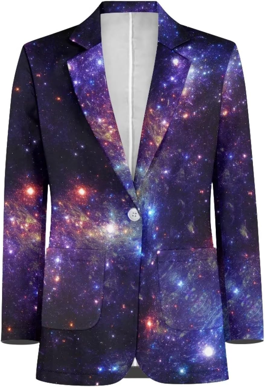 Men’s Casual Blazer Long Sleeve Suit Jackets Sports Coats One Button Business Jacket with Pocket S-5XL