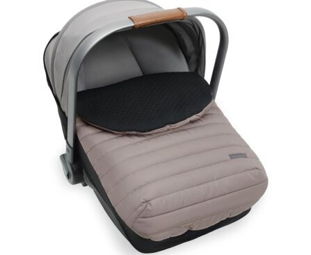 Little Unicorn Winter Car Seat Cover | Premium Insulated Fabric | Universal Fit & Easy to Install | Travel Bag Included (Mushroom)