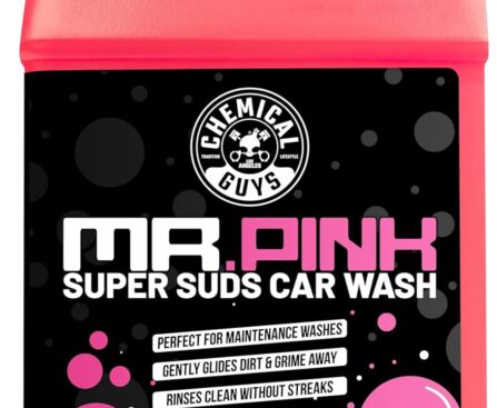 Chemical Guys Mr. Pink Car Wash Soap – 64 oz Super Suds Foaming Car Wash Soap for Cannon, Blaster, or Bucket Washing – pH Balanced, Safe on Wax, Sealant, Ceramic, and Clear Coat Finishes