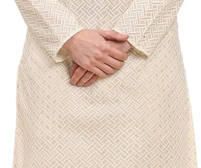 Pro-Ethic Style Developer Men’s Pure Cotton Sequined Embroidred Kurta | Traditional Indian Festive Kurta (A-126)