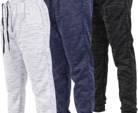 Ultra Performance 3 Pack Mens Joggers Mens Athletic Sweatpants with Pockets for Men, Small – 3X