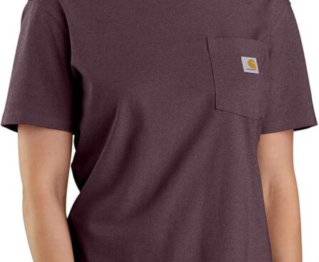 Carhartt Women’s Loose Fit Heavyweight Short-Sleeve Pocket T-Shirt