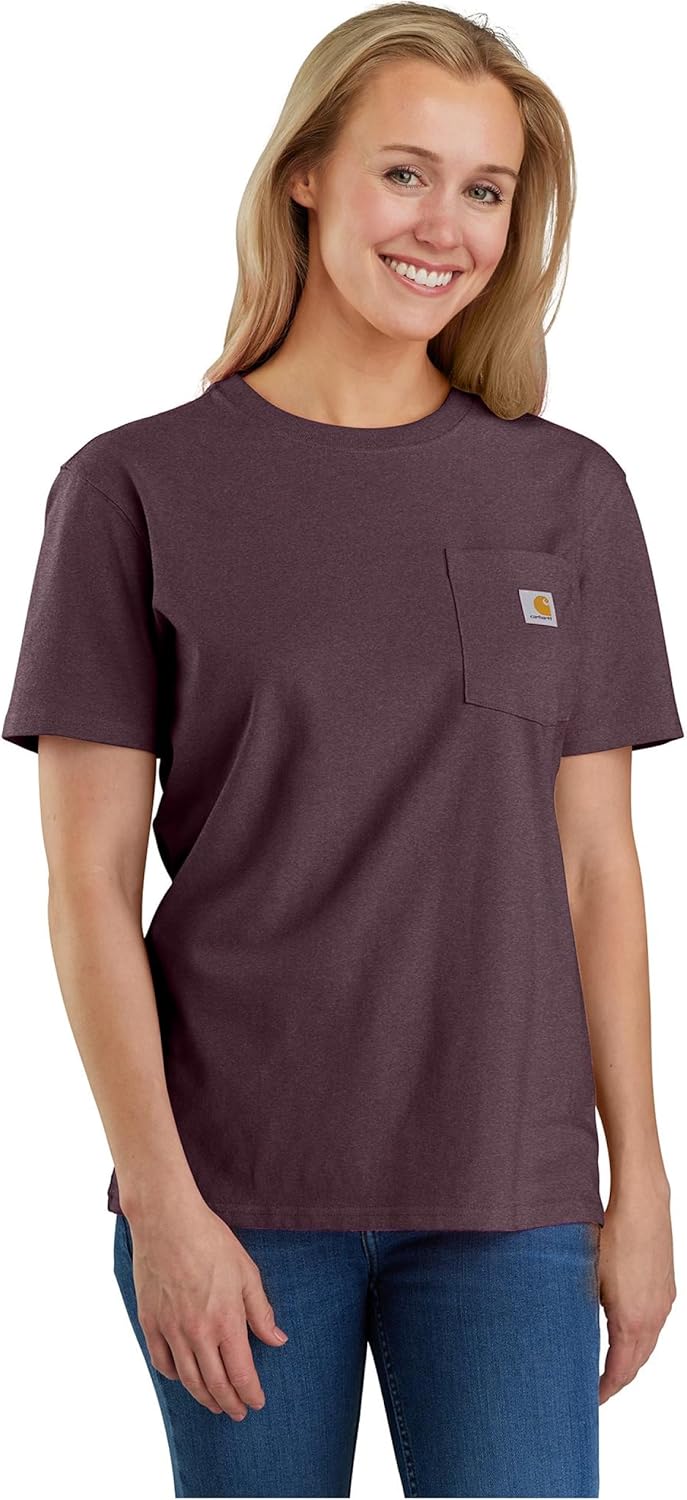 Carhartt Women’s Loose Fit Heavyweight Short-Sleeve Pocket T-Shirt