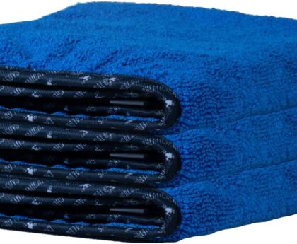 Chemical Guys Professional Grade Premium Microfiber Towels for Cars, Blue, 16″ x 16″, Ultra-Soft and Scratch-Free Car Detailing Cloths for Trucks, Motorcycles, and More – 3 Pack