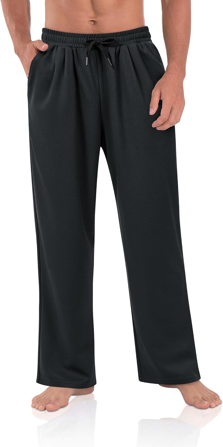 Alimens & Gentle Men’s Sweatpants with Deep Pockets Athletic Lightweight Stretch Joggers Baggy Causal Pants Workout Gym Yoga