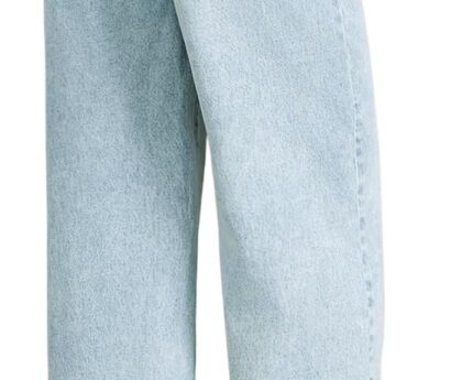 EXARUS Girls Wide Leg/Flare Jeans Bow Embroidery/Leopard Print Denim Pants with Pockets Casual for Kids 6-14Y