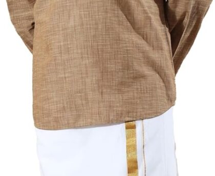 Filori Studio – Men’s Pure Cotton Short Kurta (Ideal for Casual/Occasion/Festive)