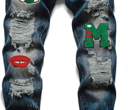 GAGELE Boy’s Skinny Ripped Jeans Destroyed Distressed Stretch Slim Fit Denim Pants