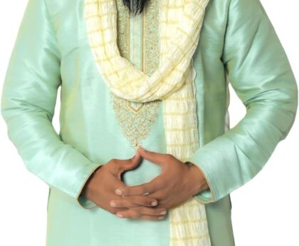 Indian Traditional Kurta Sherwani Dupatta Shawl Scarf For Men (Only Dupatta)