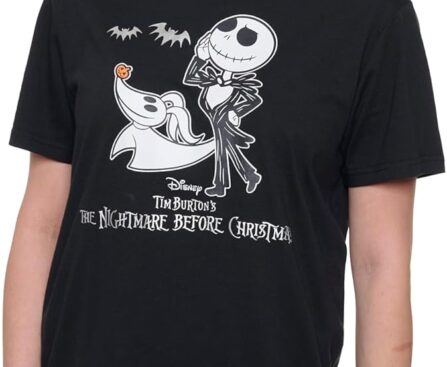 Disney Jack Skellington and Zero Womens T-Shirt The Nightmare Before Christmas