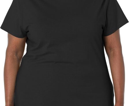JUST My Size Womens Plus-Size Short Sleeve Crew Neck Tee