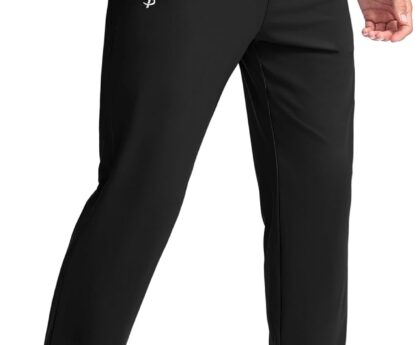 Pudolla Men’s Lightweight Sweatpants with Pockets Ultra 4-Way Stretch Soft Joggers for Gym Workout Runing Athletic Pants