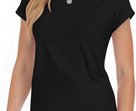 YOGINGO Short Sleeve Shirts for Women Crew Neck Tee – Fashion Summer Spring Cap Sleeve Tops for Women