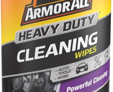 Armor All Heavy Duty Cleaning Wipes, Disposable Car Wipes (75 Count)