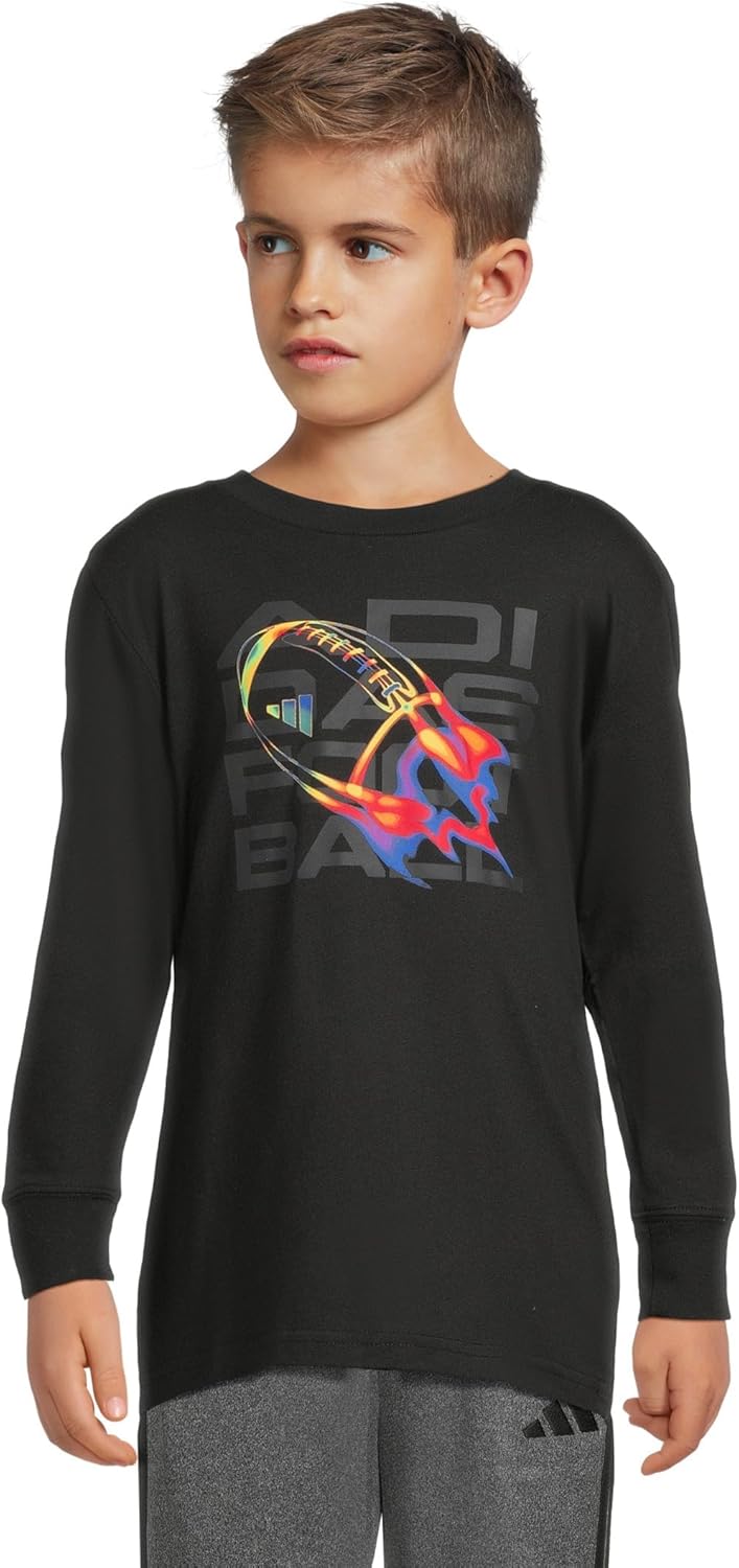 adidas Boys’ Long Sleeve Sport Graphic Tee