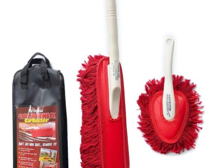 The Original California Car Duster Detailing Kit with Plastic Handle, Model Number: 62445 , Red