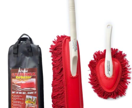 The Original California Car Duster Detailing Kit with Plastic Handle, Model Number: 62445 , Red