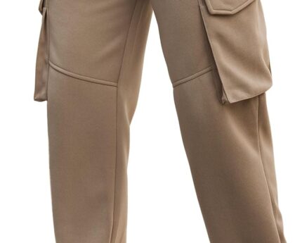 Men Cargo Pockets Joggers Athletic Sport Elastic Waist Sweatpant(S-2XL)