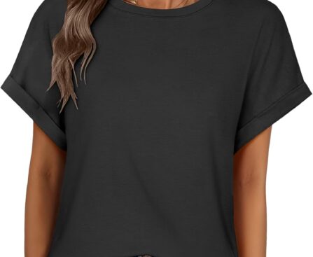 ANRABESS Oversized Tshirts for Women Summer Tops Short Sleeve Casual Loose Basic Tee Shirt Cute Outfits 2025 Trendy Clothes