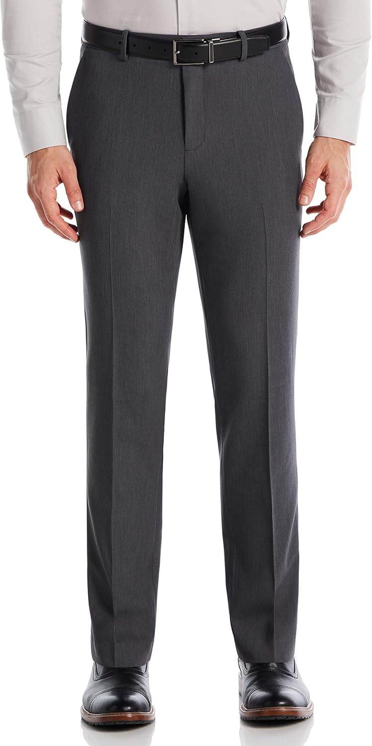 Perry Ellis Portfolio Men’s Modern Fit Solid Stretch Resolution Dress Pant