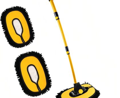 Upgrade Car Wash Brush Mop with Long Handle,Microfiber Mitt Car Cleaning Supplies Kit Car Wash Kit Tools Accessories