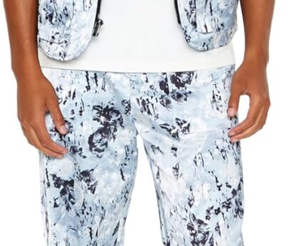 Forever 21 Mens Abstract Print Mid-Rise Joggers