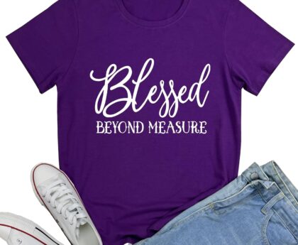 BLACKMYTH Graphic T-Shirts for Women Faith Shirts for Women