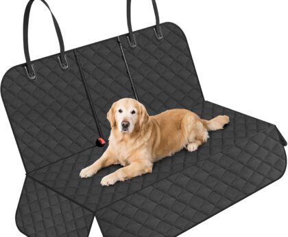 Dog Car Seat Cover for Back Seat,New Upgraded Thickened Dog Car Seat Cover,Waterproof and Wear-Resistant Bench Back Seat Cover with Non-Slip Pad,Universal Size Fits Cars, Trucks, SUVs