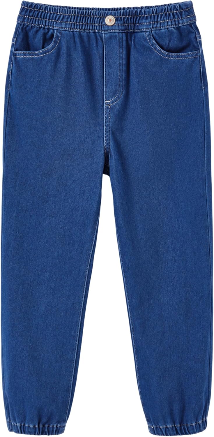 PATPAT Boys Jeans Size 4-14 Years Relaxed Fit Jogger Jeans with Pockets Ultra Stretchy Sweatpant